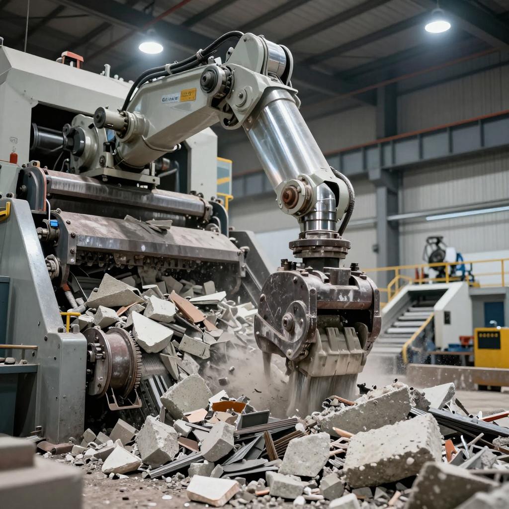 我国建筑垃圾再生利用取得阶段性成果。第一张图