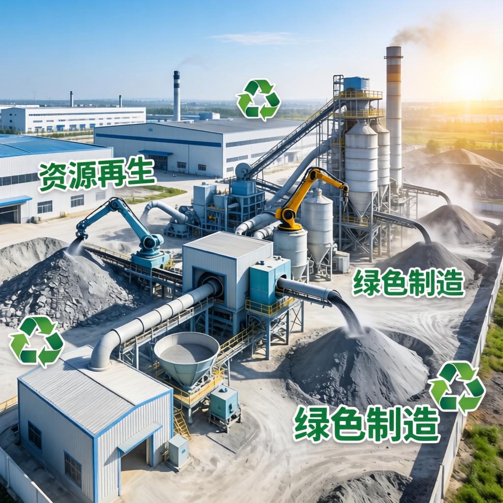 山东枣庄建筑垃圾变身水泥试验成功第一张图