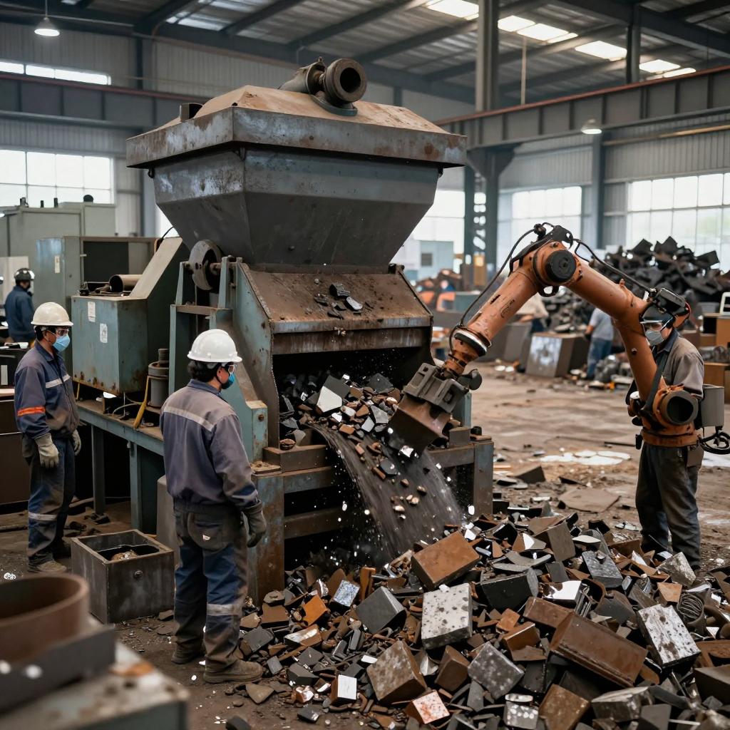 废旧金属回收后竟然隐藏着这些处理秘密，最后的结果让人震惊！第一张图