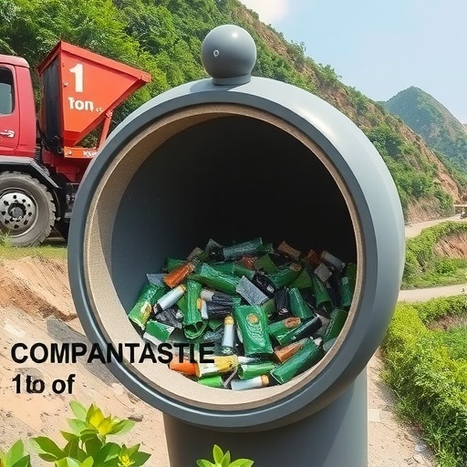 深埋式垃圾桶亮相象山,1个圆柱体可吞1吨垃圾(图1) 深埋式垃圾桶亮相象山,1个圆柱体可吞1吨垃圾(图1)