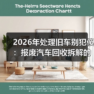 2026年处理旧车别犯傻:报废汽车回收拆解的门道(图2) 2026年处理旧车别犯傻:报废汽车回收拆解的门道(图2)