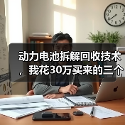 动力电池拆解回收技术,我花30万买来的三个教训(图4) 动力电池拆解回收技术,我花30万买来的三个教训(图4)