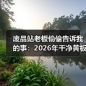 废品站老板偷偷告诉我的事：2026年干净黄板纸回收行情（图3）