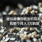 废铅废镍回收涨价背后：我那个月入3万的朋友差点亏掉底裤（图1）