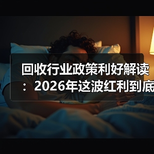 回收行业政策利好解读:2026年这波红利到底该怎么抓?(图4) 回收行业政策利好解读:2026年这波红利到底该怎么抓?(图4)