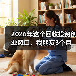 2026年这个回收投资创业风口，我朋友3个月亏了40万（图2）