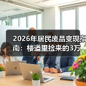 2026年居民废品变现指南:楼道里捡来的3万块,比加班实在(图4) 2026年居民废品变现指南:楼道里捡来的3万块,比加班实在(图4)
