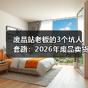 废品站老板的3个坑人套路:2026年废品卖货避坑技巧(图2) 废品站老板的3个坑人套路:2026年废品卖货避坑技巧(图2)