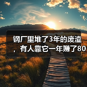 钢厂里堆了3年的废渣，有人靠它一年赚了800万：炉渣钢渣回收利用（图1）