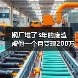 钢厂堆了3年的废渣,被他一个月变现200万:炉渣钢渣回收利用(图2) 钢厂堆了3年的废渣,被他一个月变现200万:炉渣钢渣回收利用(图2)