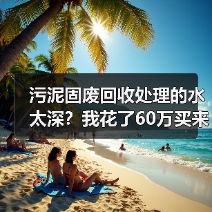 污泥固废回收处理的水太深？我花了60万买来的3个教训（图1）