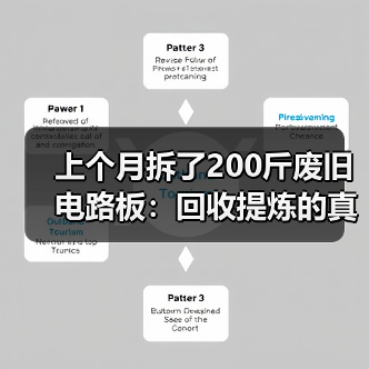 上个月拆了200斤废旧电路板：回收提炼的真实收入（图3）