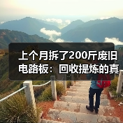 上个月拆了200斤废旧电路板：回收提炼的真实收入（图2）
