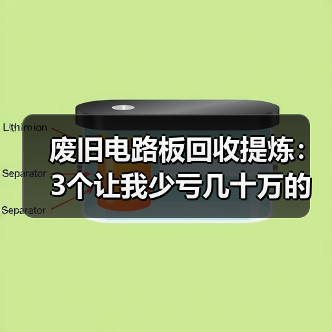 废旧电路板回收提炼：3个让我少亏几十万的教训（图3）