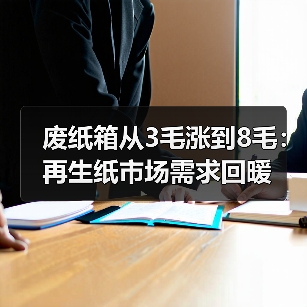 废纸箱从3毛涨到8毛:再生纸市场需求回暖(图3) 废纸箱从3毛涨到8毛:再生纸市场需求回暖(图3)