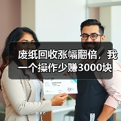 废纸回收涨幅翻倍，我一个操作少赚3000块（图1）