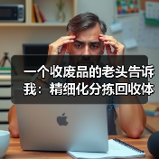 一个收废品的老头告诉我:精细化分拣回收体系才是真暴利(图3) 一个收废品的老头告诉我:精细化分拣回收体系才是真暴利(图3)