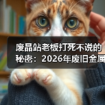 废品站老板打死不说的秘密：2026年废旧金属回收行情（图1）